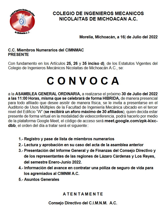 Convocatoria